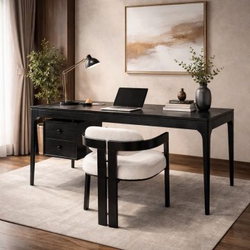 Home  Office Desk  0033 - Bàn  làm  việc  tủ  treo  (có  thể  tháo  rời) - Đen